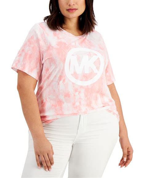 michael kors tie dye trumpet sleeve top|Michael Kors t shirt.